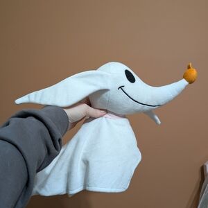 Build-A-Bear White and Orange Ghost Dog Plush